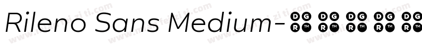 Rileno Sans Medium字体转换